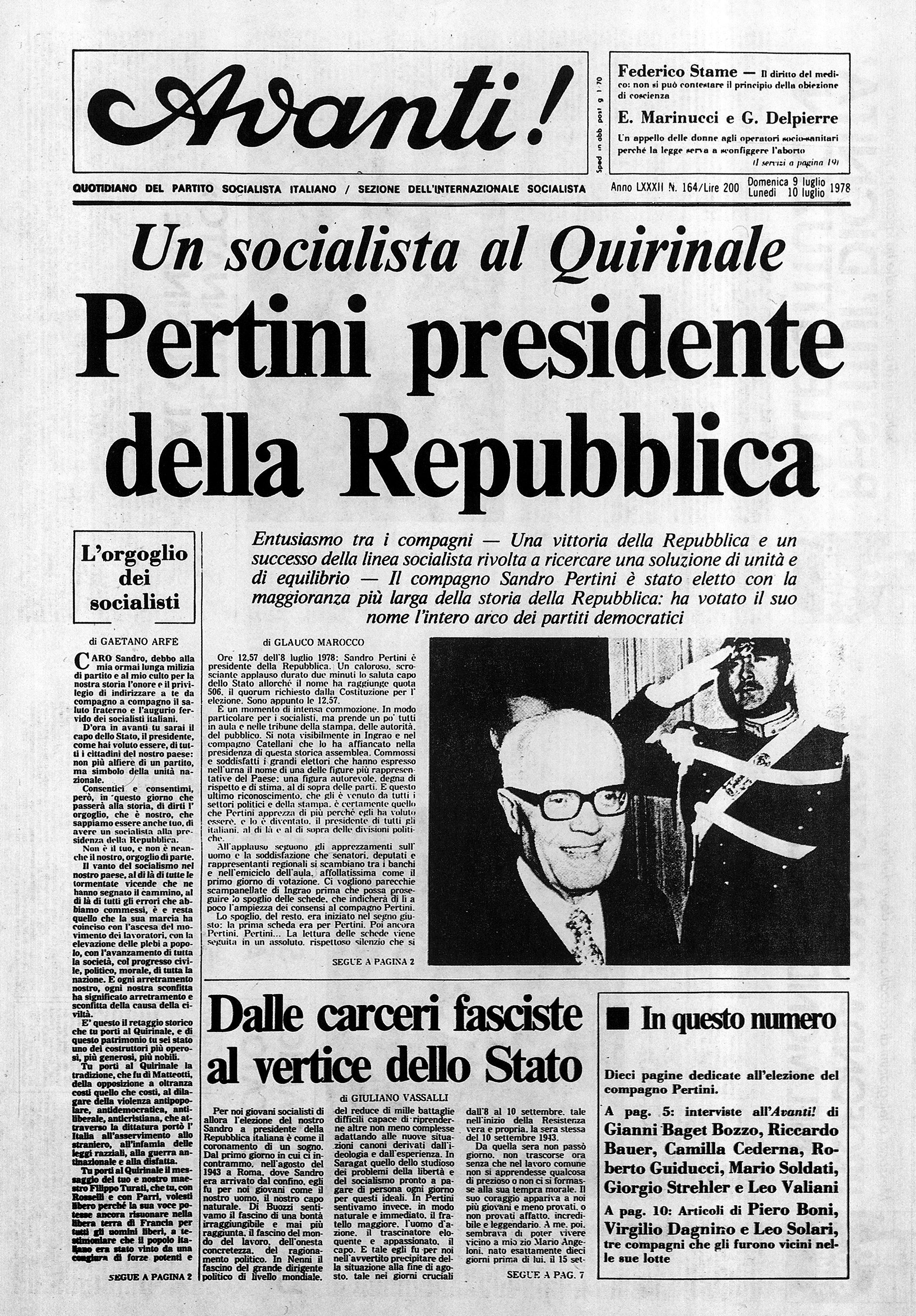 Un socialista al Quirinale